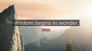 Socrates Quote Wisdom Begins In Wonder