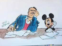 Walt Disney And Mickey Mouse By Floyd Norman Floyd Norman Disney Art Disney
