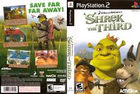 The shrek has spawned three sequels:shrek 2, shrek the third, and shrek forever after. Shrek The Third Ps2 The Cover Project