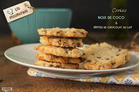 Cookies A La Noix De Coco Pepites De Chocolat Au Lait Recette Pepite Chocolat Recettes De Cuisine Noix De Coco