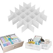 Onerbuy 8 Pcs Reglable Grille Tiroir Diviseurs Diy Plastique Placard Separateur Rangement Organisateur Conteneur Pour S Tiroirs Diy Fourniture Bureau Conteneur