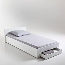 Lit 1 Personne Avec Sommier Et Tiroir Crawley Lit 1 Personne Lit 1 Place Idees De Lit