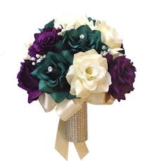 Dark teal and orange boho bouquet, boutonnière, hair comb and corsage, sola and artificial flowers. Dark Teal With Flowers Novocom Top