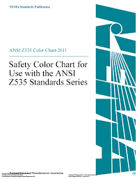 Ansi Z535 Color Chart Safety Color Chart Obsolete See