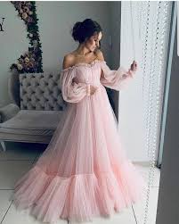 Off The Shoulder Dress For Wedding Guest Fluffy Tulle Dress Etsy Prom Dresses Long With Sleeves Prom Dresses With Sleeves Prom Dresses Long