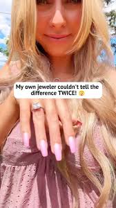 Even Barbara’s jeweler was fooled—twice! 😲 She loves traveling with our  Ginger ring instead of her pricier pieces. It’s got that special sparkle,  plus a touch of color. 💗 Can you spot the difference? ...