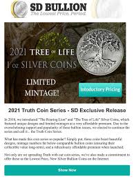Sd Bullion 2021 Tree Of Life Launch Act Now For Intro Pricing Milled