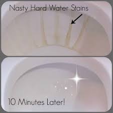Chemical Free Way To Remove Hard Water Stains From Your Toilet Hard Water Stain Remover Toilet Hard Water Stains Clean Toilet Bowl