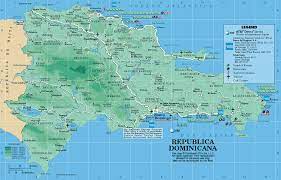 Dominican republic google satellite map. Map Of Republica Dominicana Dominican Republic Map Vacation Places Punta Cana Beach