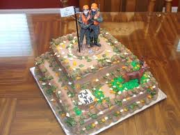 We had a vintage themed reception, with old books and. Deer Hunting Theme Grooms Cake Cakecentral Com