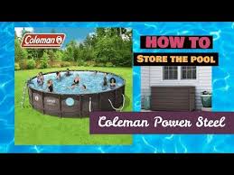 Real Life Storing The Coleman Pool For The Winter Youtube Coleman Pool Pool Pool Maintenance