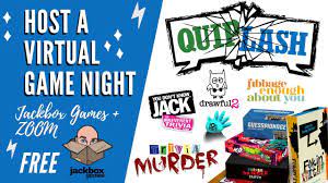 Host A Virtual Game Night With Jackbox Games Zoom Free Virtual Games Online Sight Word Games Video Game Room Design