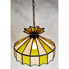 Glass pendant light kitchen chandelier lighting bar lamp modern ceiling lights. Vintage Tiffany Style Leaded Glass Pendant Light Chandelier Chairish