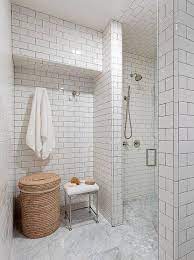 In The Shower Design Chic Locker Room Shower Bathroom Door Hooks White Beveled Subway Tile