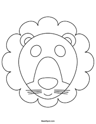 Printable Lion Mask Lion Mask Preschool Arts And Crafts Printable Coloring Masks