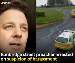 The 47-year-old claimed the PSNI were being "weaponised against the  preaching of the gospel". https://tinyurl.com/yc6pewup