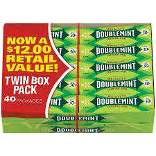 Double Mint Gum 5 Stk Innerpack Of 40 Walmart Com Chewing Gum Bubble Gum Flavor Gum