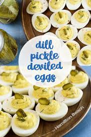 Dill Pickle Deviled Eggs Deviled Eggs Egg Recipes Food Processor Recipes