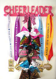 Perfect For A Cheer Themed Bedroom 3 Cheerleader Medal Holder In Pink 3 Cheer Cheerleader Pink Cheerleading Bedroom Cheer Room Decor Kids Bedroom Decor