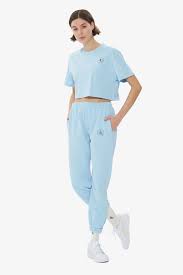 Women's sweatpants capri pants cropped jogger running pants lounge loose fit drawstring waist with side pockets 4.4 out of 5 stars 9,166 $19.99 $ 19. Track Pant Light Blue Sweatpant Dahlia Bianca