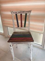 Sandalye Ahsap Boyama Sandalye