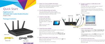 Connect one end of the coaxial cable to the cable wall outlet and the other end to the cable in/rf in on the back of the modem. 17100376 Ac3200 Wifi Cable Modem Router User Manual Netgear Orporated