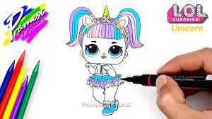 Setiap anak mungkin ingin memiliki unicorn. Cara Menggambar Boneka Lol Surprise Unicorn Dan Mewarnai Youtube