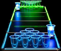 Light Up Beer Pong Set Beer Pong Tables Dark Beer Beer Pong