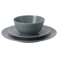 Dinera Servies 18 Delig Grijsblauw Ikea Ikea Dinnerware Dinnerware Sets Dinnerware
