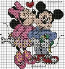 Mickey and minnie cross stitch patterns. 110 Minnie Mouse Ideen Kreuzstich Sticken Kreuzstichmuster