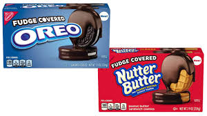 Wheat flour, sugar, peanut butter (peanuts, corn syrup solids more peanut butter. Nabisco Just Dropped New Fudge Covered Oreos And Fudge Covered Nutter Butters Chew Boom