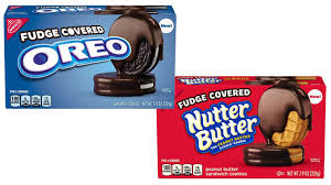 Made with real peanut butter, these cookies have a crunchy texture and a smooth, creamy filling between two crispy wafers for a sweet and savory snack. Nabisco Just Dropped New Fudge Covered Oreos And Fudge Covered Nutter Butters Chew Boom