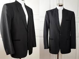 Black And Silver Suit Jacket Austrian Vintage Formal Trachten Jacket Black W Silver Lurex Thread Tuxedo Style Bavarian Folk Jacket Size 40 Us Uk By Youlookamaz Tuxedo Style Jackets Style