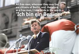 Ich bin ein Berliner" 60 years ago today, John F. Kennedy gave his famous speech in a divided Berlin. Kennedy gave his speech at Rathaus Schöneberg, which served as West Berlin's State