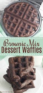 Brownie Mix Waffles Recipe In 2020 Dessert Recipes Easy Waffle Maker Recipes Brownie Mix Waffles