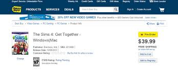 Psn purchases and amazon prime card for everything from amazon. The Sims 4 Get Together Now Available For Pre Order At Best Buy Simsvip