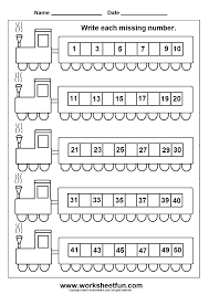 Missing Numbers 1 50 6 Worksheets Kindergarten Math Worksheets Kindergarten Worksheets Math Worksheets