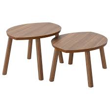 Please check with your local… Stockholm Durable Nest Of Leaf Shaped Tables Coffee Table Side Table Set Of 2 Walnut Veneer 72x47x36xcm Shopee Malaysia