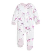 Llamas Organic Baby Loose Fit Footed Pajamas