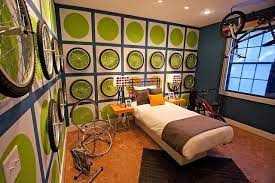 Spring is a great time to inject a little color and freshness into your home — whether with. Bicycle Themed Room Custom Bedding Room Themes Sports Themed Room Modern Bedroom Design