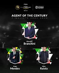 Jorge mendes a pris les choses en main. Globe Soccer Here Are The Finalists For The Agent Of The Century 2001 2020 Globe Soccer Award Giovanni Branchini Jorge Mendes And Mino Raiola Phase 2 Starts Today Vote Now