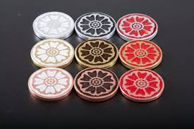 Variation in color is common in kiln fired porcelain tile. White Lotus Pai Sho Tile Metal Coin Avatar The Last Etsy