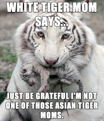 White Tiger Mom Says Meme On Imgur
