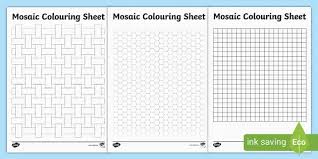 Free printable mosaic coloring pages are a fun way for kids of all ages to develop creativity, focus, motor skills and color recognition. Roman Pattern Mosaic Templates Ks2 Resources Twinkl