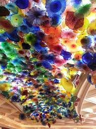 Spiritual faith' blown glass platters. 2 000 Piece Hand Blown Glass Sculpture Called Fiori Di Como Hanging From Bellagio Lobby Las Vegas By Dale Bellagio Las Vegas Hand Blown Glass Glass Flowers