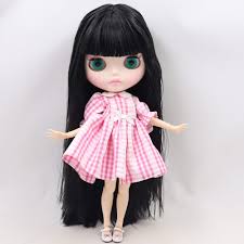 You will find a high quality blythe doll black hair at an affordable. Icy Dbs Blyth Doll For Series No Bl9601 Black Hair Carved Lips Matte Face Joint Body 1 6 Bjd Dolls Aliexpress