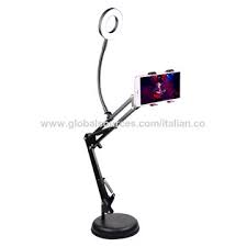 See more ideas about iphone stand, iphone, diy phone stand. Chinaselfie Ring Light With Cell Phone Holder For Live Stream Led Light Stand For Iphone Android Table On Global Sources