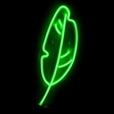 The Oliver Gal Artist Co Oliver Gal Leaf Plug In Led Lighted Sign 24249 Led 20x8 The Home Depot Wall Signs Neon Signs Led Signs