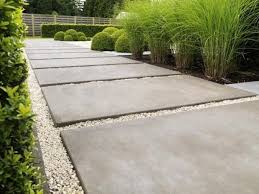 Pour In Place Concrete Pavers These Can Be Made Any Size You Like And Have Integral Colors Added Modern Landscaping Landscaping Inspiration Walkway Landscaping