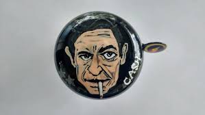 Johnny Cash, Bicycle Bell, Bike Bell, Ring of Fire, Rock and Roll  Memorabilia, Bike Accessory, Bike Gift, Custom Painting, Biker Gift, Biker 